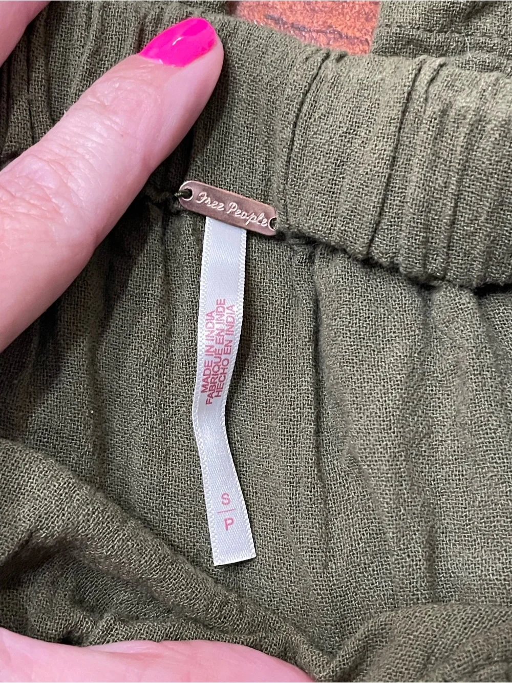 Free People Olive Green Layered V-Neck harem pants outfit - Picture 6 of 6